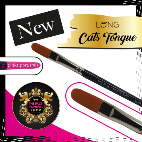 The Face Painting Shop Long Cats Tongue Brush (LONG CATS TONGUE)